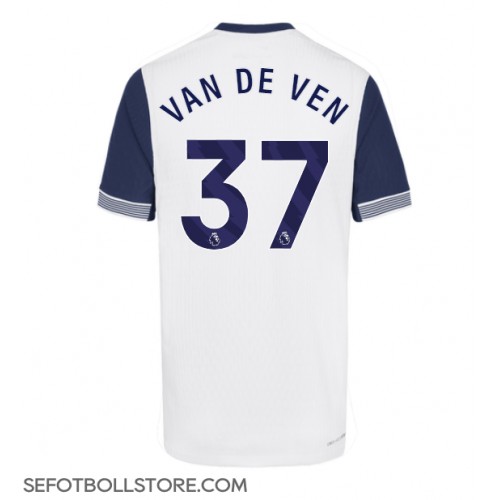 Tottenham Hotspur Micky van de Ven #37 Replika Hemmatröja 2024-25 Kortärmad